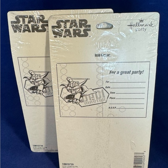 Star Wars Clone Wars animated series Party Invitations. 2 sets of 8 (16 total) - Picture 6 of 6